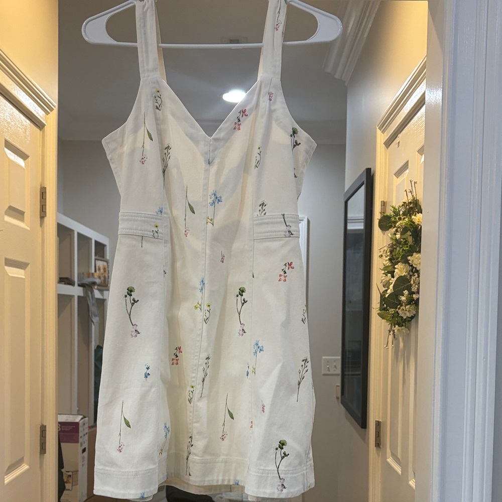 Parker White Floral Mini Dress